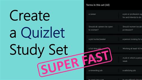 quizlet study guide|how to creat a quizlet.